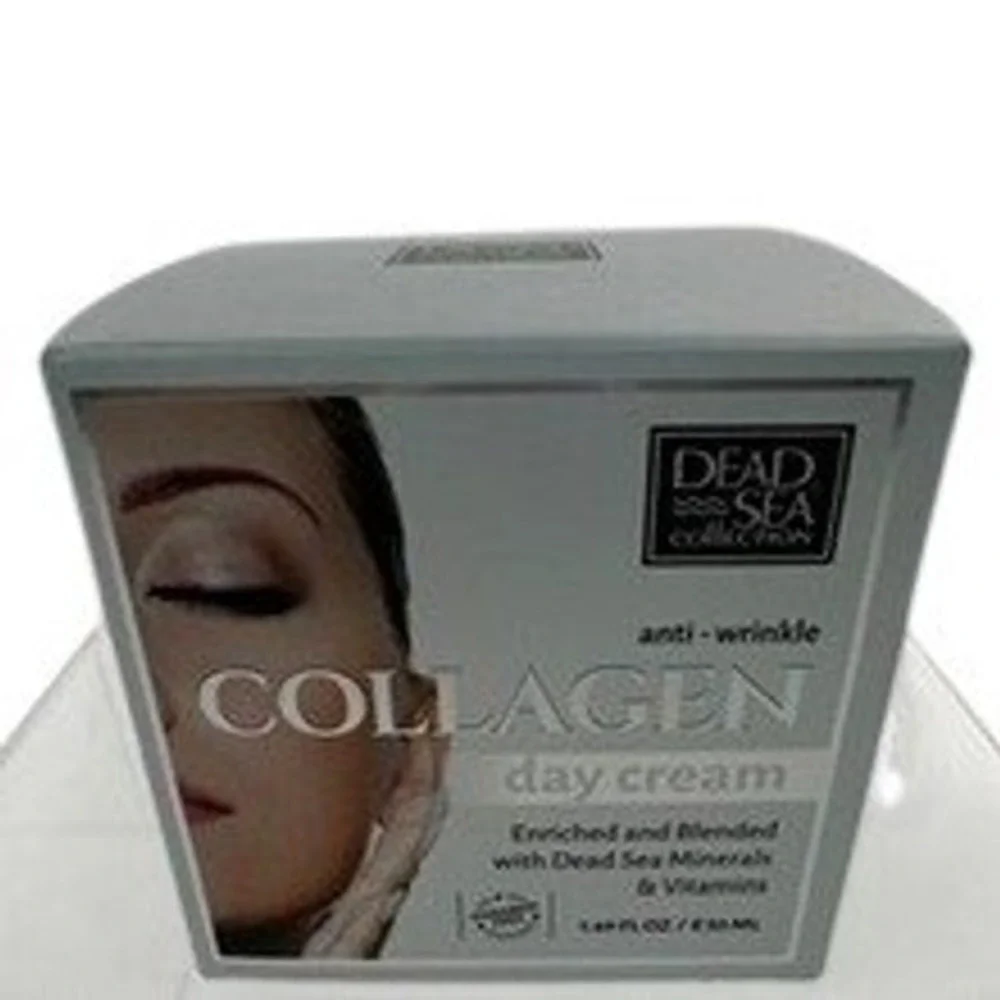 Dead Sea Collection Womens 1.69 fl‎ oz Day Cream White Anti-Wrinkle Collagen